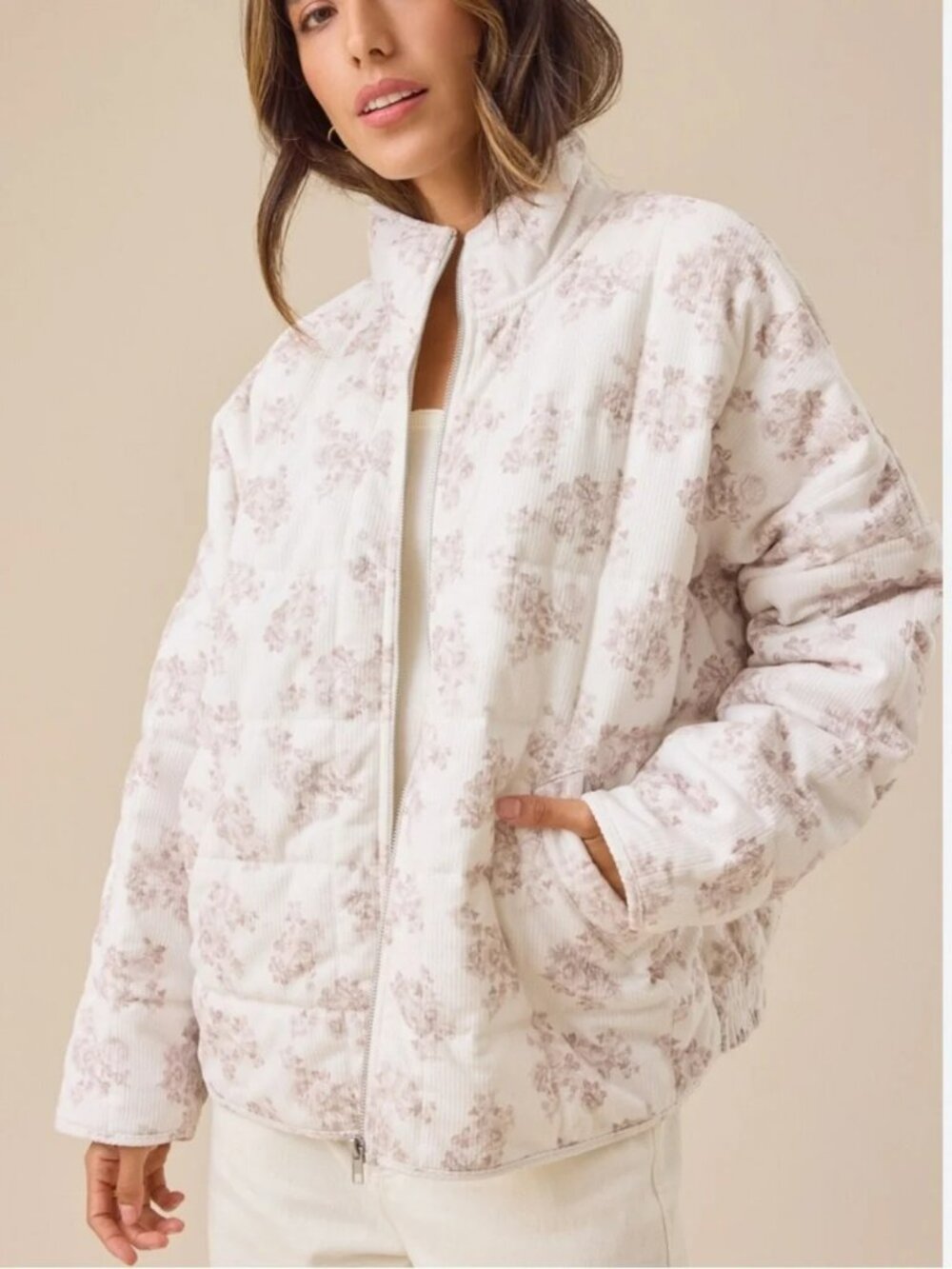 Altar'd State Elly Corduroy Toile Jacket
